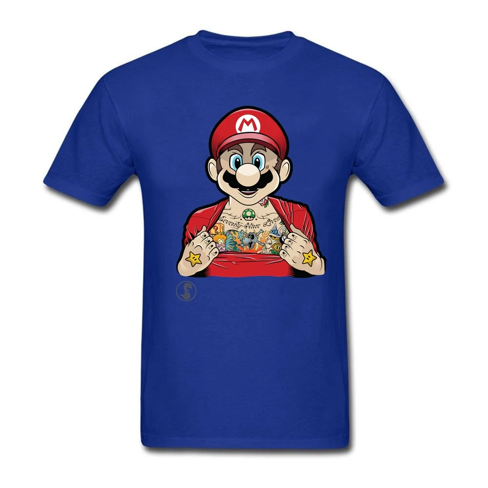 Super Mario Bros поставленные зоводами непосредственно Подростковая круглый вырез