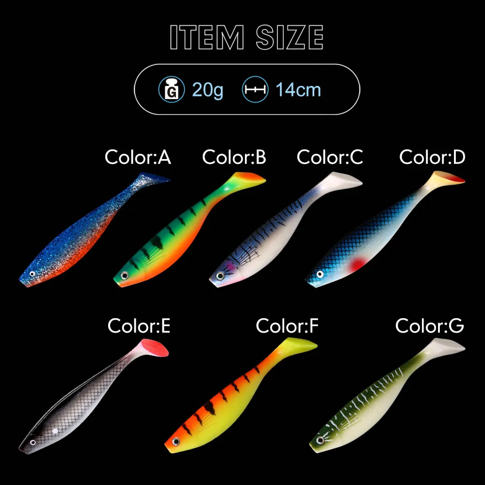 Мягкая приманка для рыбалки pro shad lure berserk 140 мм 20 г 2 шт. Морская Рыбалка морской