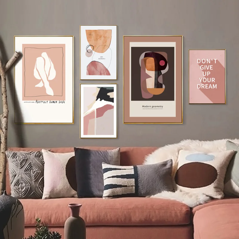 

Abstract human body Color block Line Wall Art Canvas Painting Nordic Posters And Prints Wall Pictures For Living Room Home Decor