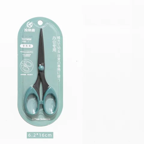 Morandi cor tesoura lâmina de aço inoxidável design seguro cortador para arte fina diário álbum artesanato papelaria escritório escola a6613