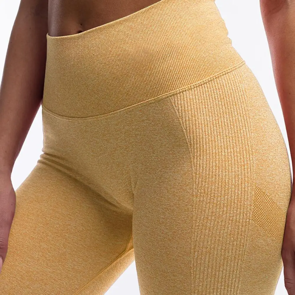 Леггинсы женские спортивные Scrunch бесшовные леггинсы с завышенной талией для