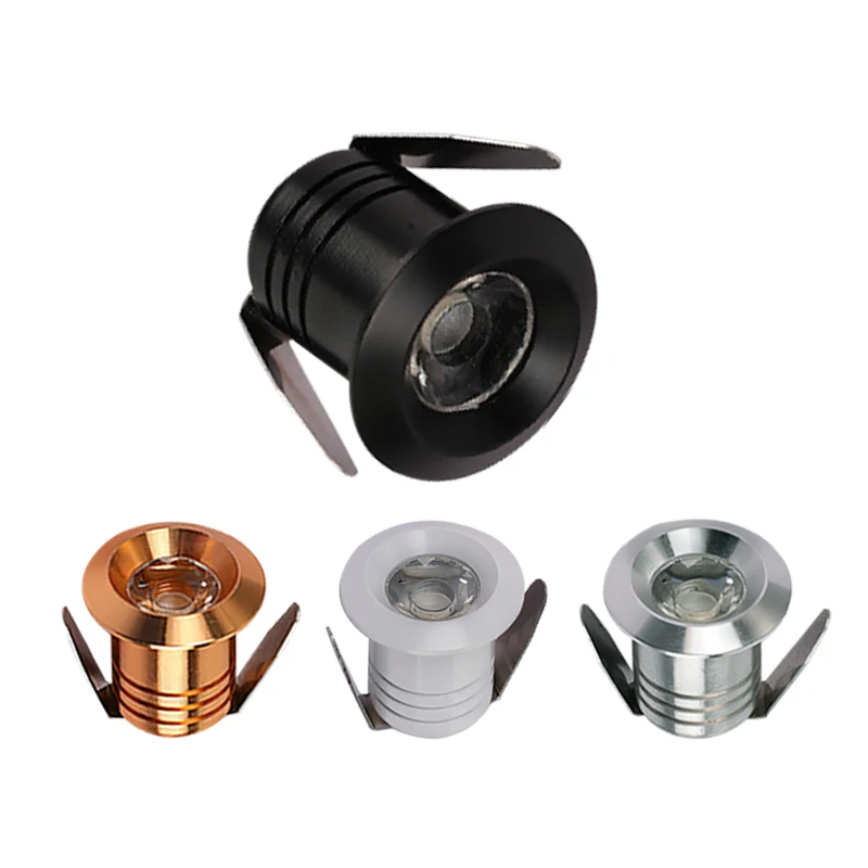 

Светодиодный встраиваемый мини-прожектор для шкафа, 110 В, 220 В, 10 шт., 1 Вт, 3 Вт, 12 В, светодиодный светильник для ювелирных изделий