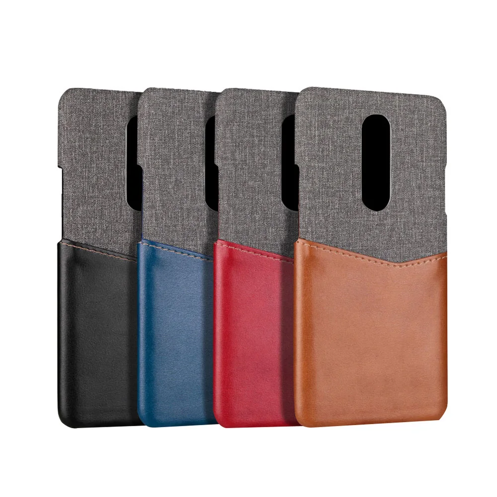 

Hard Phone Case Fashion Leather Pattern Stitching Comfortable Fine Workmanship PU and Microfiber Synthetic Leather Slot Anti-fal