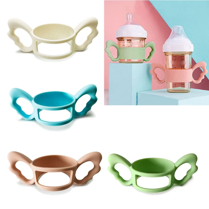 

Baby Bottle Handles Safety Silicone Bottle Handles for Hegen Bottle and Other Dia 6-7cm Wide-Neck Bottle