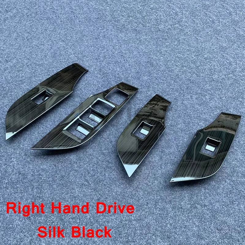 blackRHD Hsyicar для Toyota RAV4 RAV 4 правый руль LHD дверной подлокотник стеклоподъемник стеклянная кнопка переключения крышка отделка Стайлинг - Название цвета: blackRHD