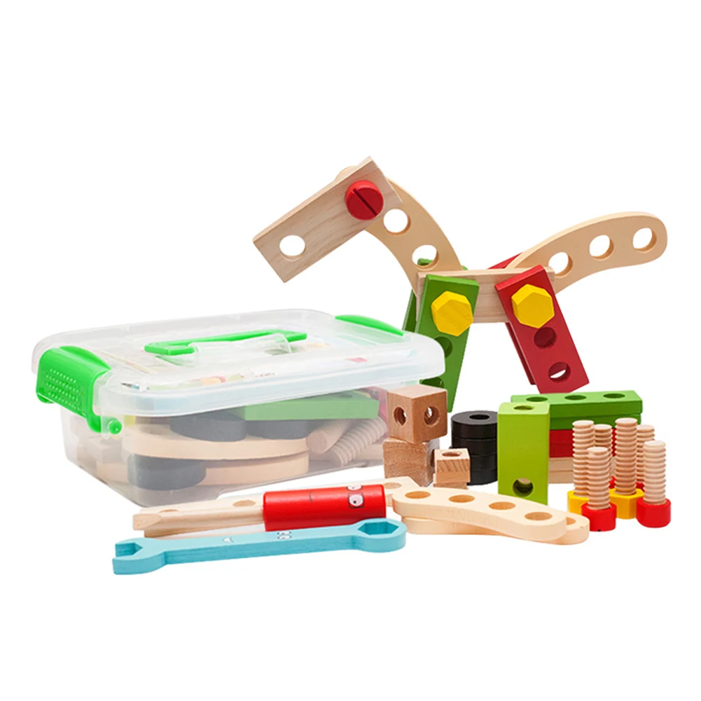 

Комбинированный инструмент «сделай сам», винтовая гайка Монтессори, Детские деревянные игрушки