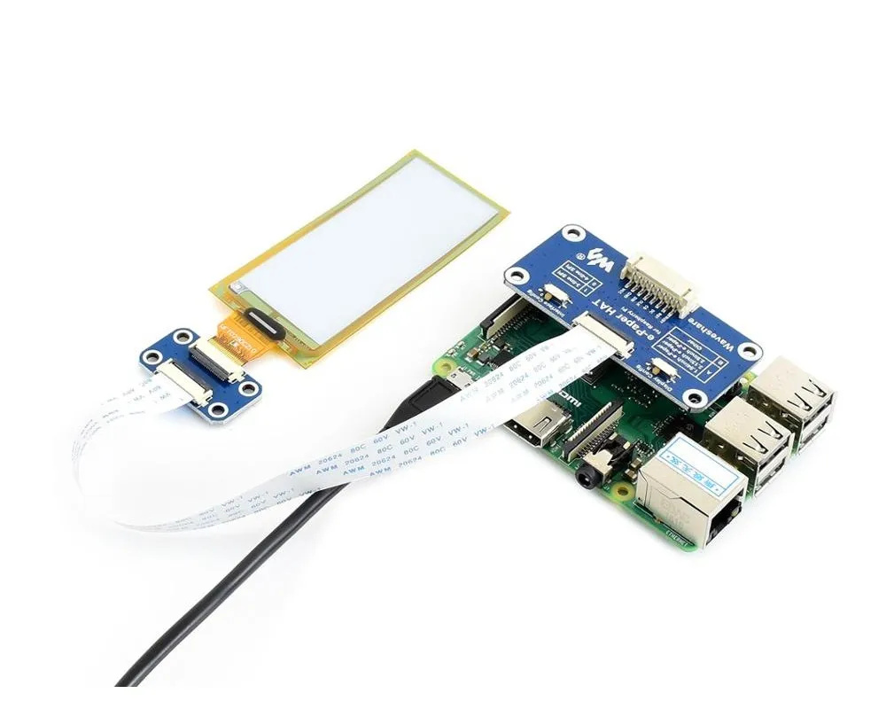 2 9 дюймовая Гибкая шляпа E Ink для Raspberry Pi|Интегральные схемы| |