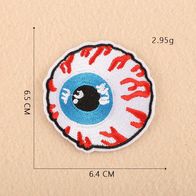 

New Punk Skull Patch Shoes and Hat Decoration Badge Clothing Accessories Embroidery Cloth Sticker Iron Patches Embroidery Patch