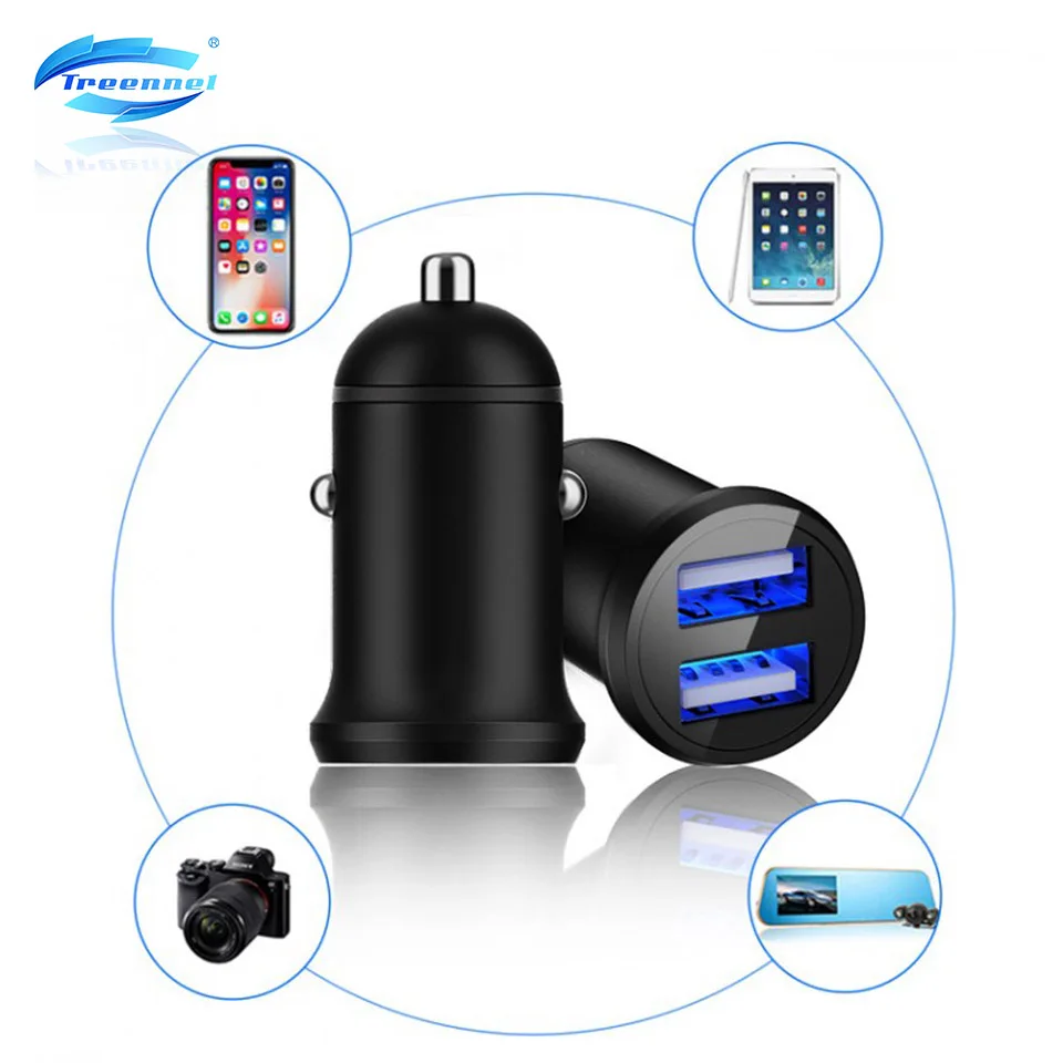 Автомобильный прикуриватель Treennel 4.8A USB Автомобильное зарядное устройство