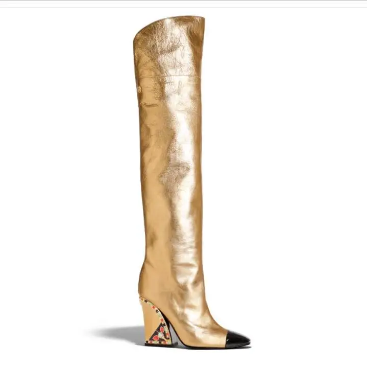 Женские ботфорты на высоком каблуке Зимние большого размера 2020 | Обувь