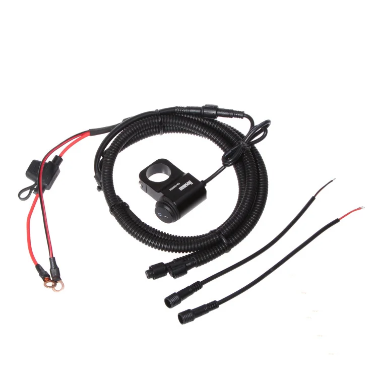 

Motorcycle Led Spotlight Switch High-quality Waterproof Refitting Line Group Cargo Lamp Harness One to Two