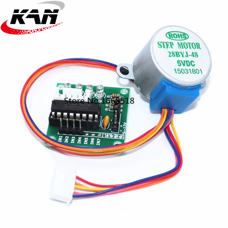 Плата модуля шагового двигателя 28BYJ-48 5 В DC + модуль привода ULN2003 для ARDUINO Комплект