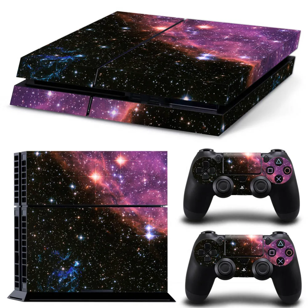 Виниловая наклейка Galaxy Star для консоли Sony PS4 с 2 контроллерами геймпада | Наклейки