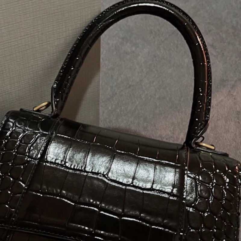 

2022 New Fashion Retro Hot Sale High Quality Crocodile Pattern 100% Genuine Leather Women Bag Shoulder Messenger Bag Handbag Bag