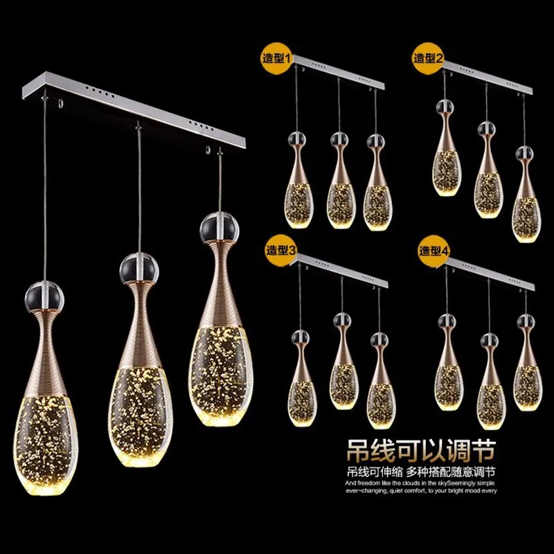 

nordic modern led glass ball led crystal pendant lights kitchen dining bar hanglamp industrial lamp retro lamp dining rooom
