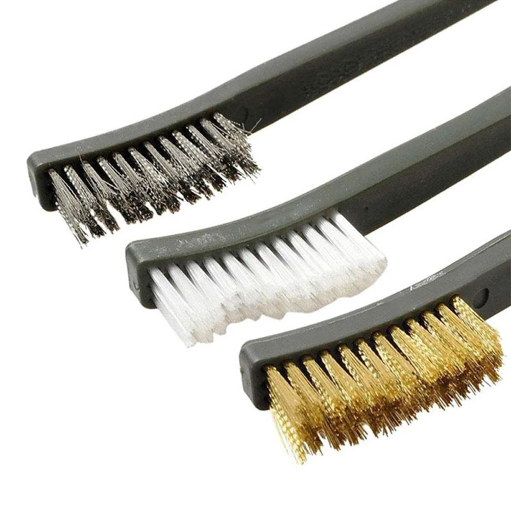 

7pcs Universal Weapon Gun Cleaning Kit 3pcs Steel Wire Brush 4pcs Nylon Pick Set Hunting Tactical Rifle Pistol Gun Cleaning Tool