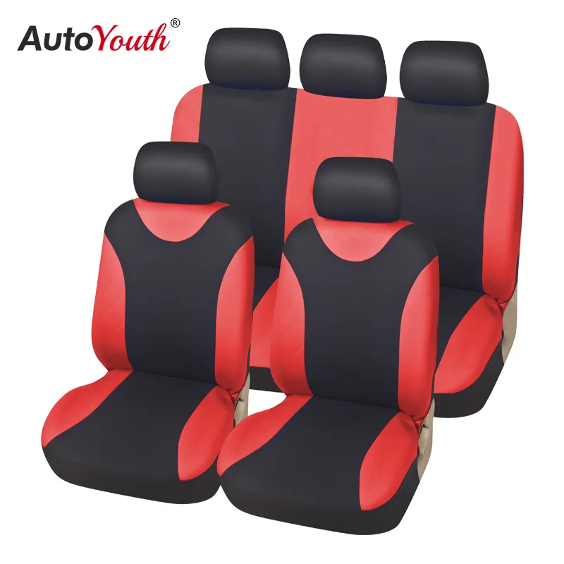 Полный комплект чехлов на автомобильные сиденья из полиэстера накидки для