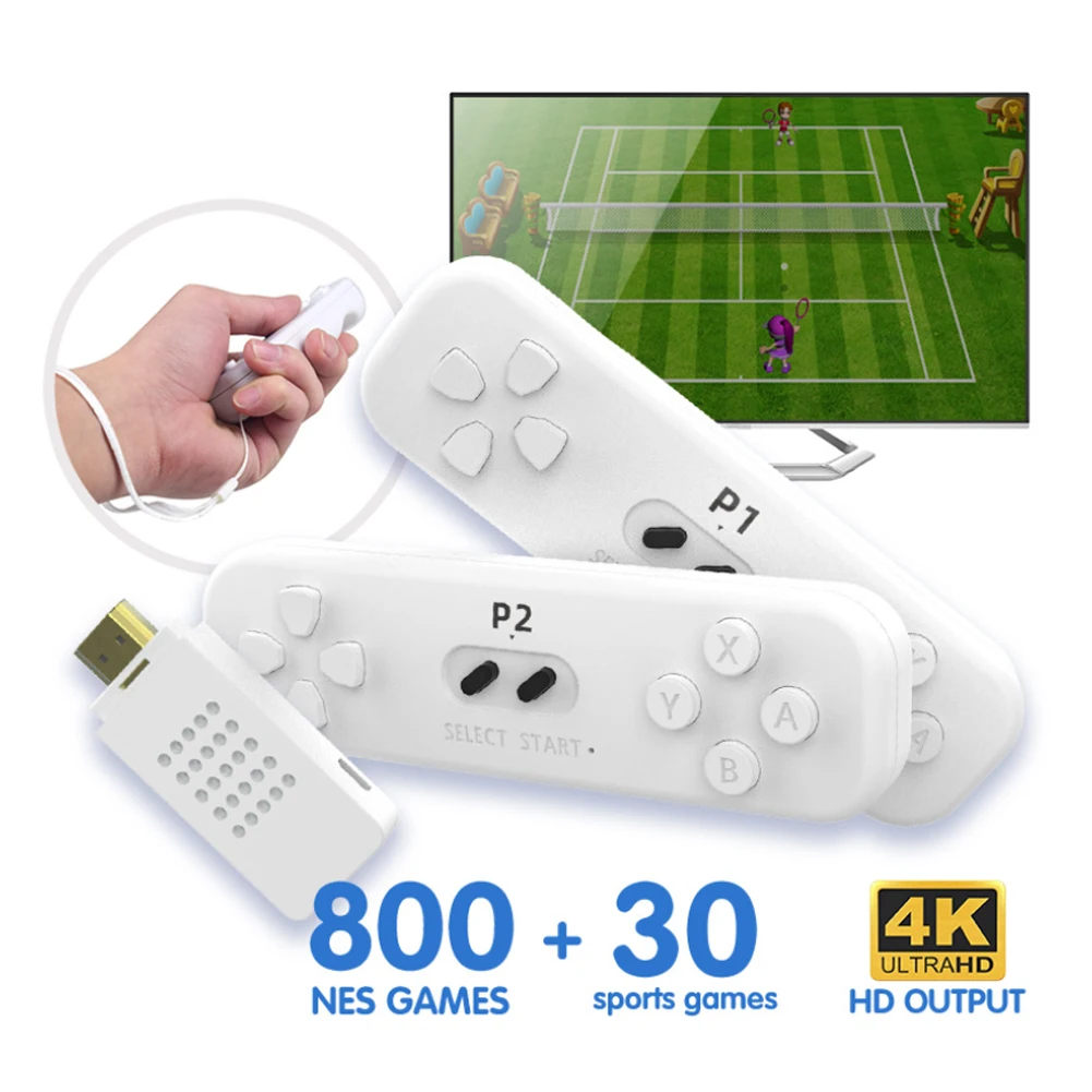 Классическая Игровая приставка Y2 Fit 4K встроенная игровая Ретро консоль NES 800 с
