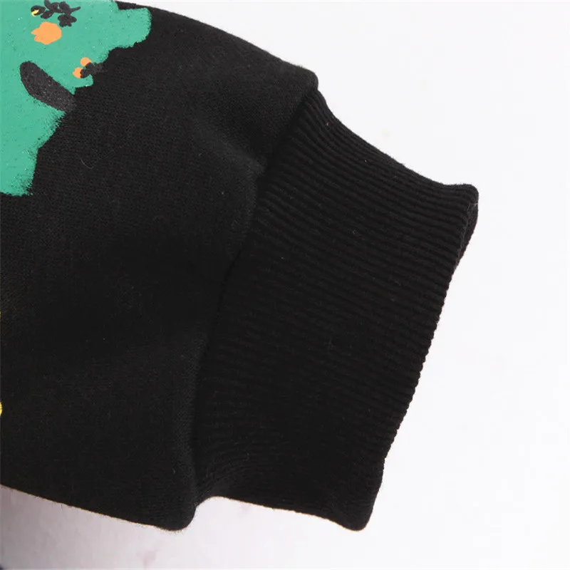 Элегантная Толстовка с принтом для девочек пуловер капюшоном и длинным рукавом