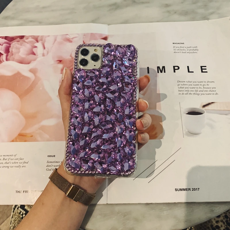 Чехол для телефона с кристаллами iPhone 12 11 Pro Max XS XR X 8 7 6 6S Plus SE 2020 | Мобильные телефоны