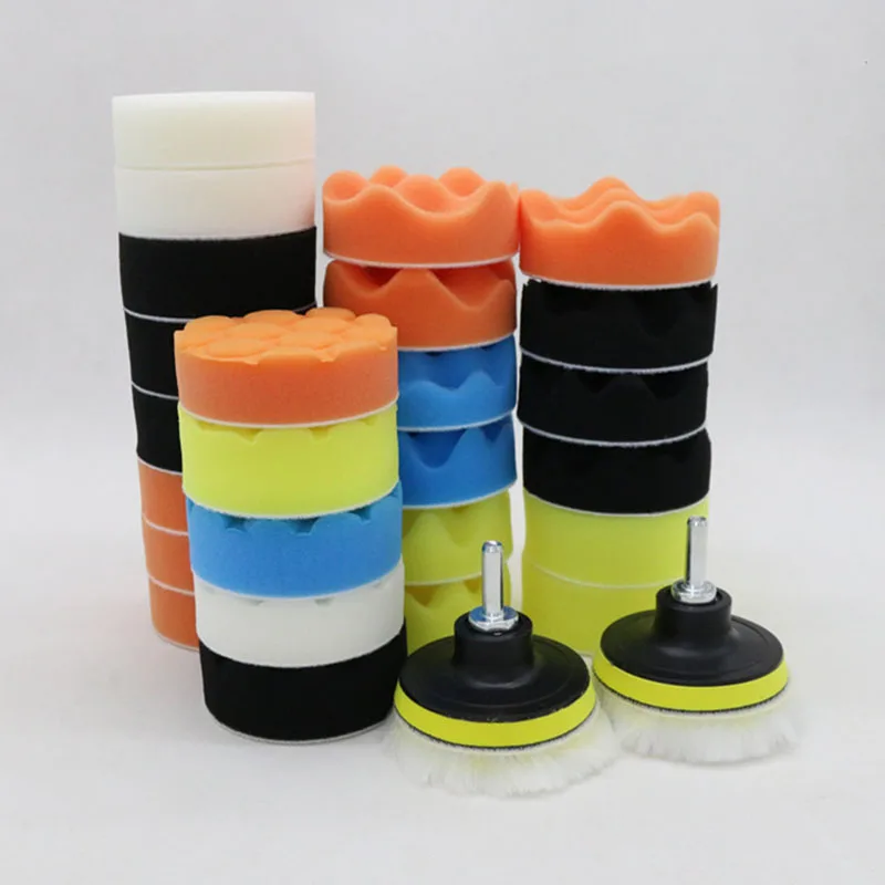 

31Pcs/Set Car Accessories Polishing Wheel Pad Kit For Car Polisher Wax Cleaning Tools Polishing Pad Motorcycle Auto Accessories