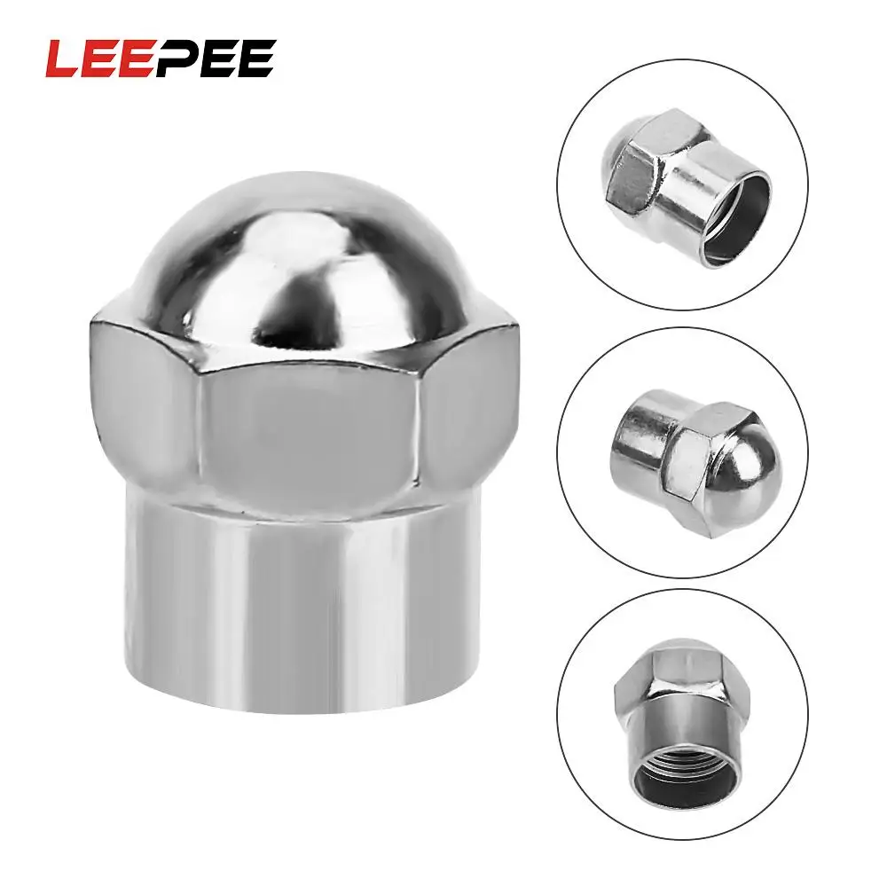 

100 шт. автомобильные воздушные колпачки давления для шин Герметичная крышка пластиковая хромированная Автомобильная крышка на стержень кл...