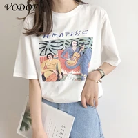 vodof fashion trend new t shirt cute graphic printing womens t shirt casual harajuku round neck ladies t shirt