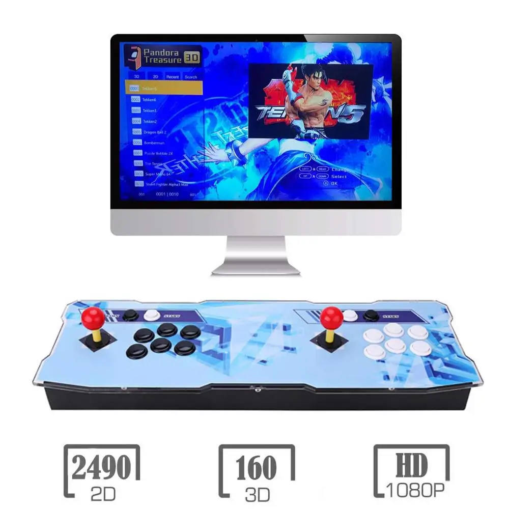 Blue Diamonds 3D Pandora игровой автомат | 2200 HD игры | 1280x720P | 2 игрока управления играми | добавить больше игр | Любимый список | Поддержка 4 игроков - Цвет: Blue Diamonds