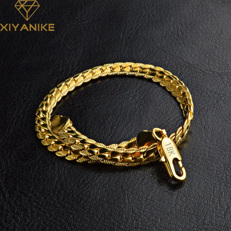 

XIYANIKESilver Color Hot Sale 5M Side Bracelet For Women Lovers Charming Wedding Elegant Jewelry Accessories