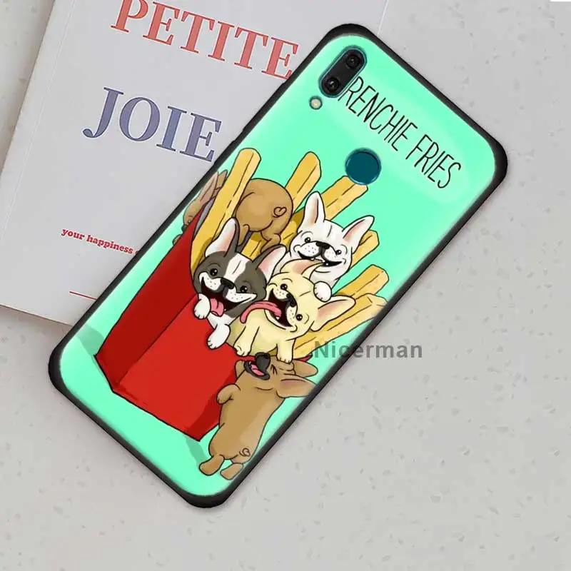 

Frenchies Puppy Pug Bulldog Case for Huawei Honor Y9a Y9s Y9 Prime Y9 Y7 Y7p Y6 Y5 Nova 5T 5z 5 Mate 20 Pro 10 Lite TPU Coque