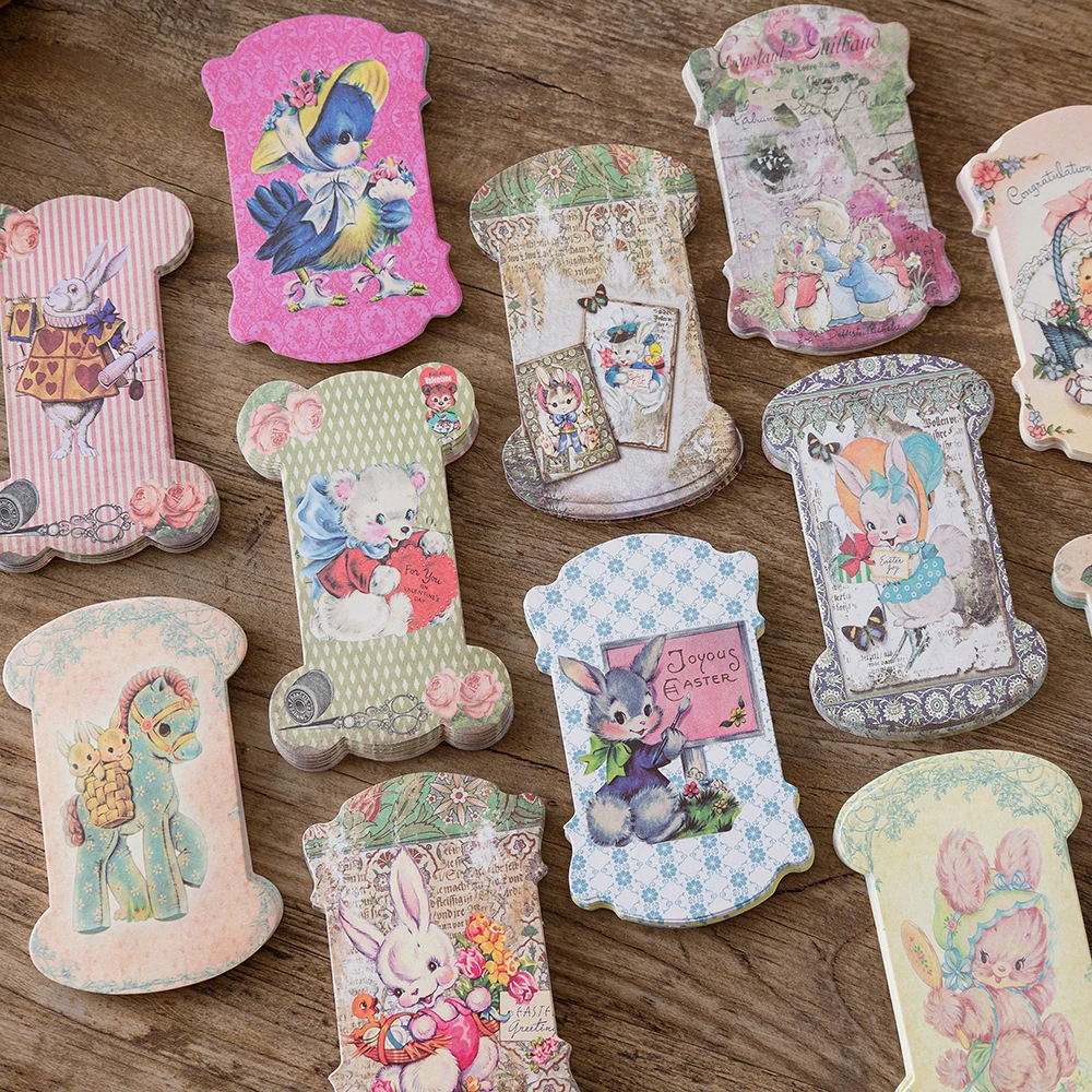 

30pcs/lot Memo Pads Sticky Notes cartoon Alice Spool Story Paper diary Scrapbooking Stickers Office School stationery Notepad