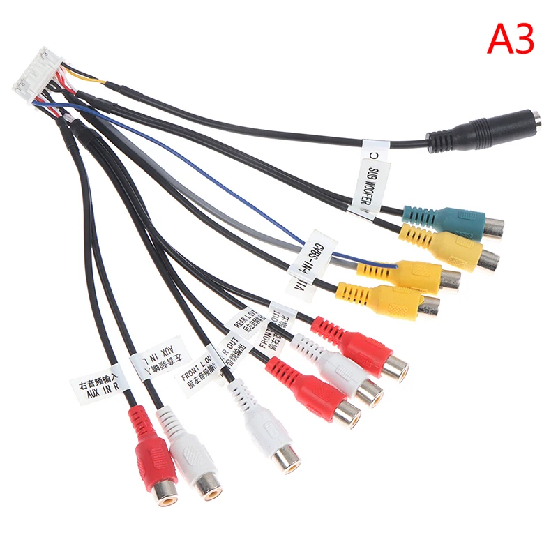 

Автомагнитола на Android, автомобильные аксессуары, выходной провод RCA, адаптер для микрофона Aux-in, аудиокабель, микрофонный кабель