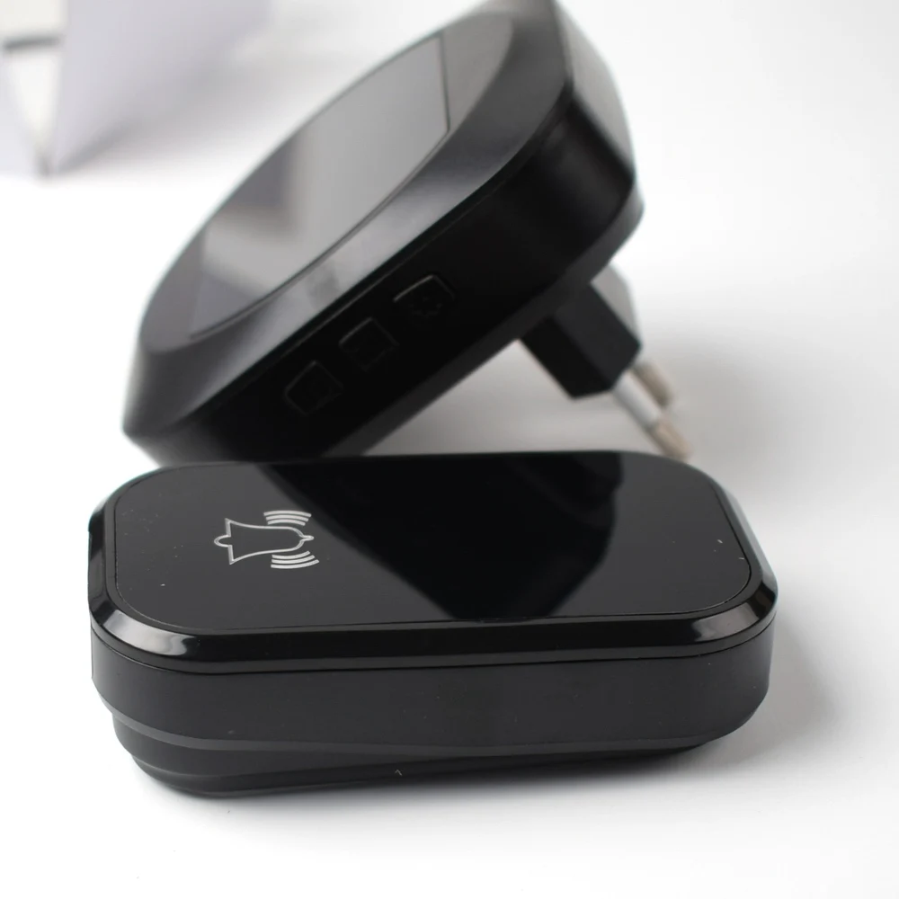 Автономный беспроводной дверной звонок с дисплеем времени 100-240 В переменного