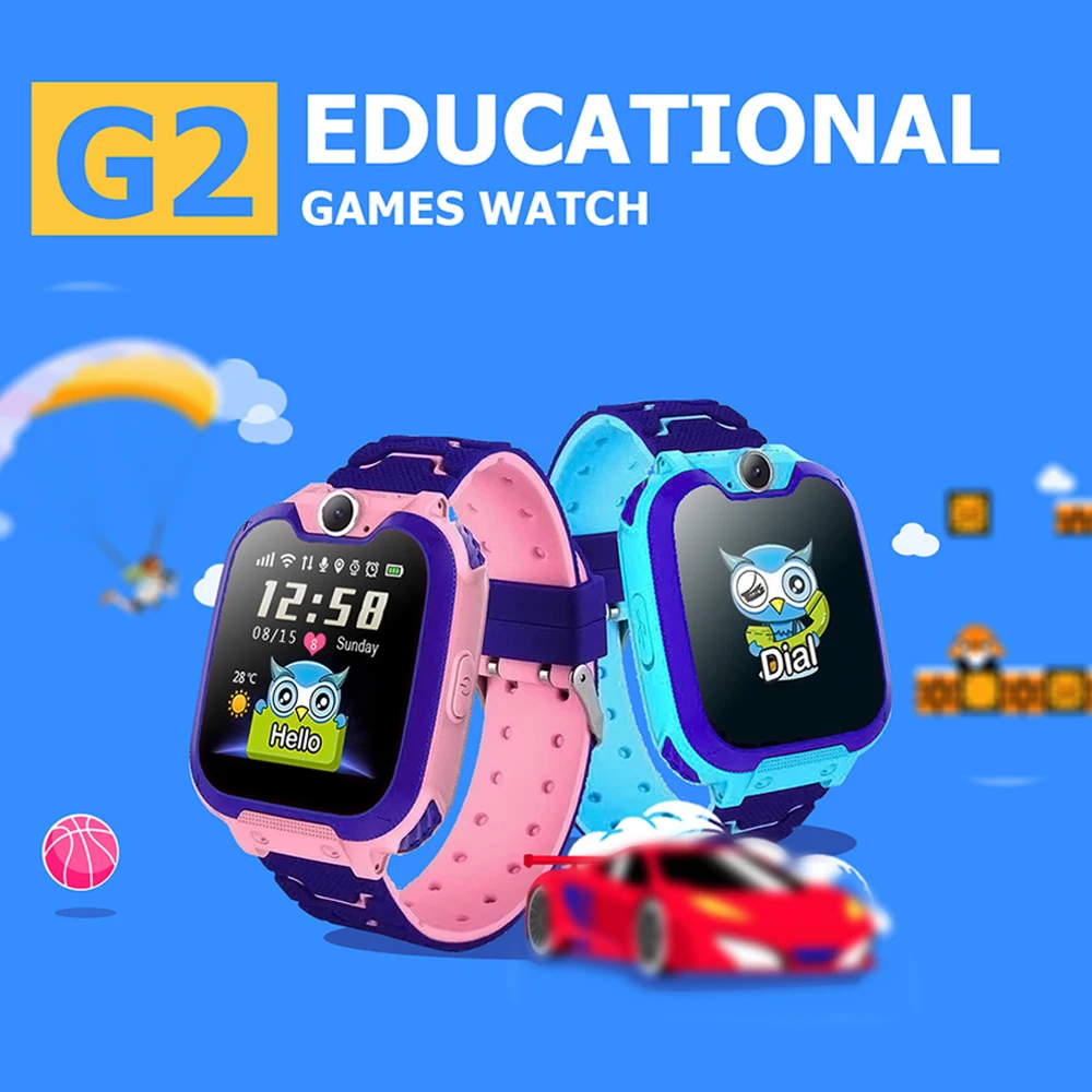 Детские умные часы 1 54 сенсорный Экран одним нажатием кнопки SOS GPS трекер вызова