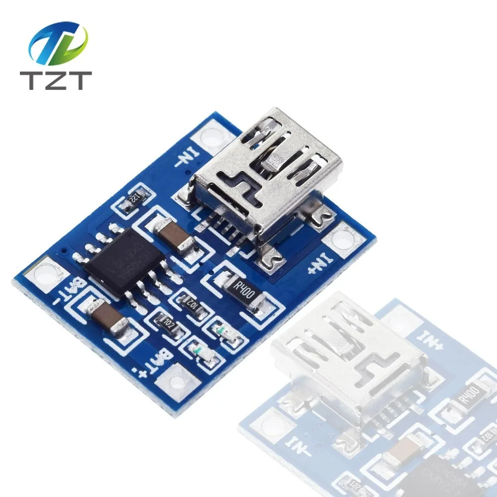 TZT тип-c/Micro USB 5V 1A 18650 TP4056 модуль зарядного устройства литиевой батареи зарядная плата с защитой двойные функции 1A li-ion