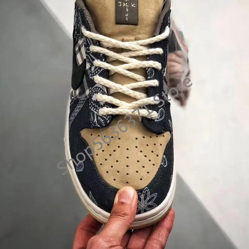 Замшевые кроссовки Travis Scott x SB Dunks спортивная обувь для мужчин и женщин лучшего