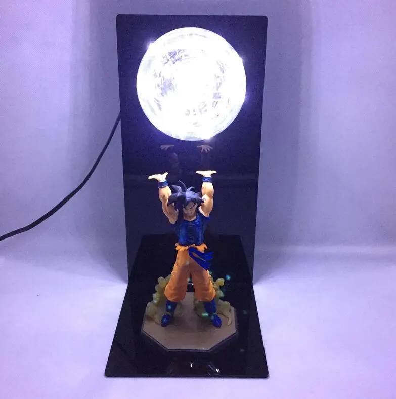 Белый Аниме ночник Dragon Ball ночник Light Сон Гоку взрывные бомбы Luminaria светодиодный ночник для детей Dragon Ball лампа DBZ декоративный свет детский ночник ЕС США штекер - Испускаемый цвет: Белый