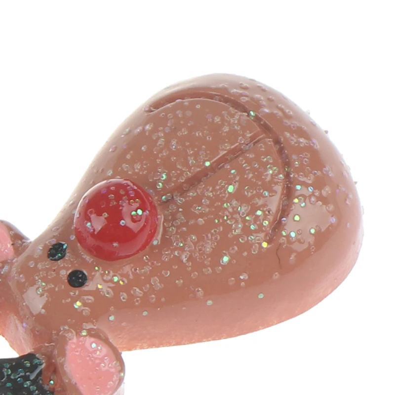 10 шт. Кабошон из смолы с плоским основанием блестящий Рождественский олень