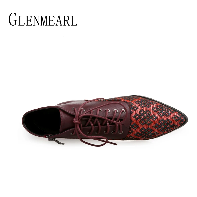 Женские ботильоны Брендовая женская зимняя обувь на каблуке Разноцветная