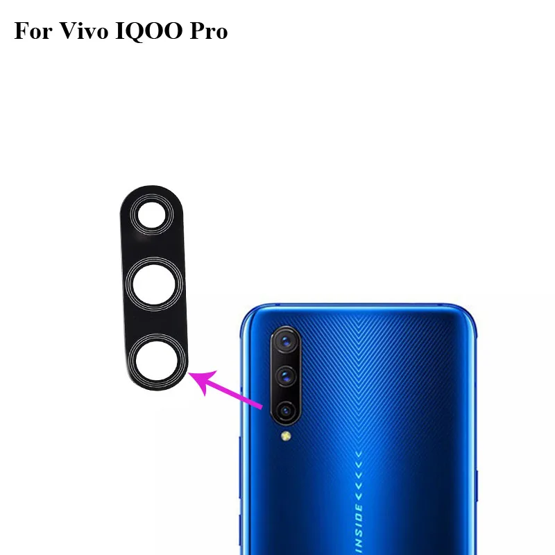 2 шт. Новинка для Vivo IQOO Pro Сменное заднее стекло объектива камеры оригинальное IQ OO