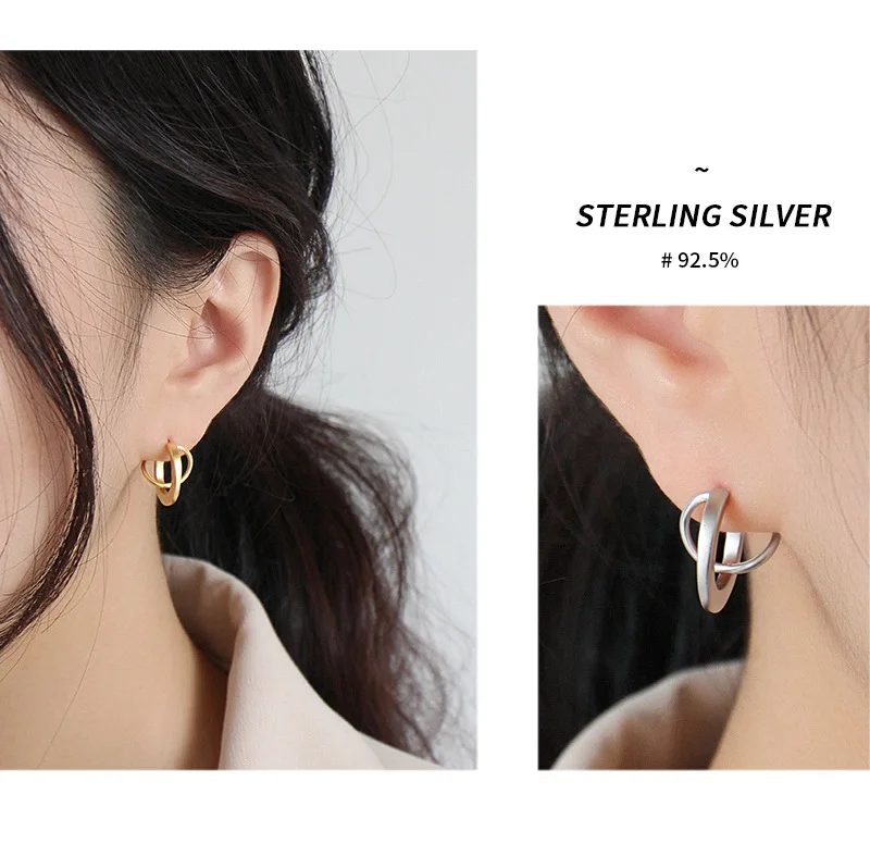 Популярные Модные ювелирные изделия женские серьги пирсинг из стерлингового