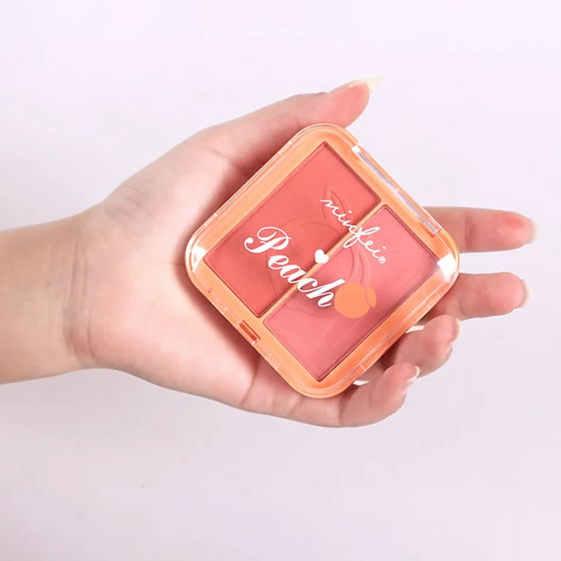 

1pcs Blusher Palette Natural Long Lasting Waterproof Smooth Peach Rouge Blush Pigment Palette Cheek Face Blusher Powder Hot
