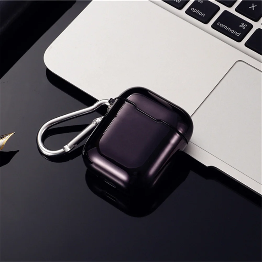 BFOLLOW Роскошная плакированная силиконовый чехол для AirPods Pro Airpods 1/2 Мягкий защитный чехол на заднюю панель из полиуретана Противоударная защитная задняя крышка с цепочкой для ключей