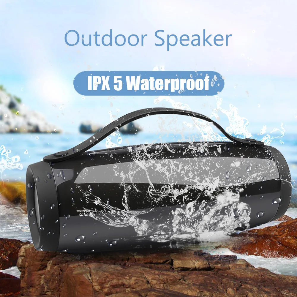 Портативный беспроводной динамик с красочным Светодиодный светильник наружная