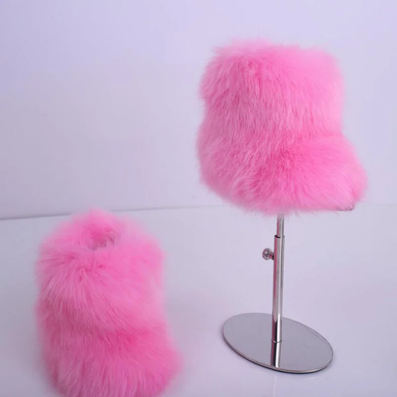 Зимние сапоги для маленьких девочек полусапожки детей Новинка ботинки на меху |