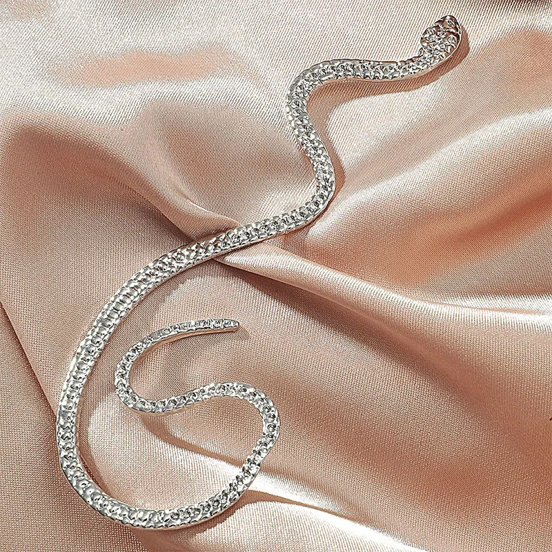 Женские винтажные серьги-каффы в виде змеи | Украшения и аксессуары