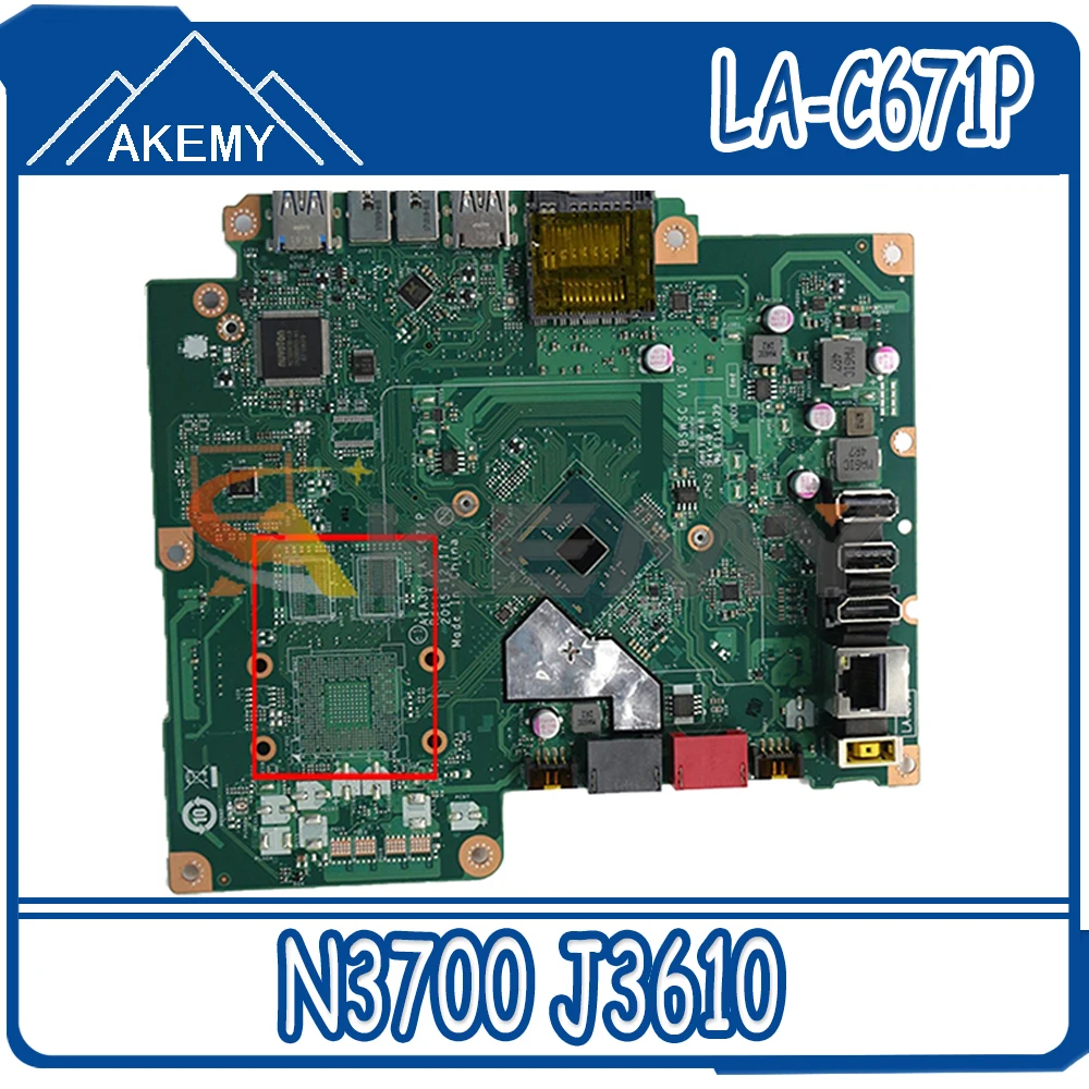 

For Lenovo S200Z C20-00 C2000 AIO Motherboard N3700 J3610 CPU AIA30 LA-C671P FRU 00XG052 00UW159 IBSWSC V1.0 100% test Fast Ship