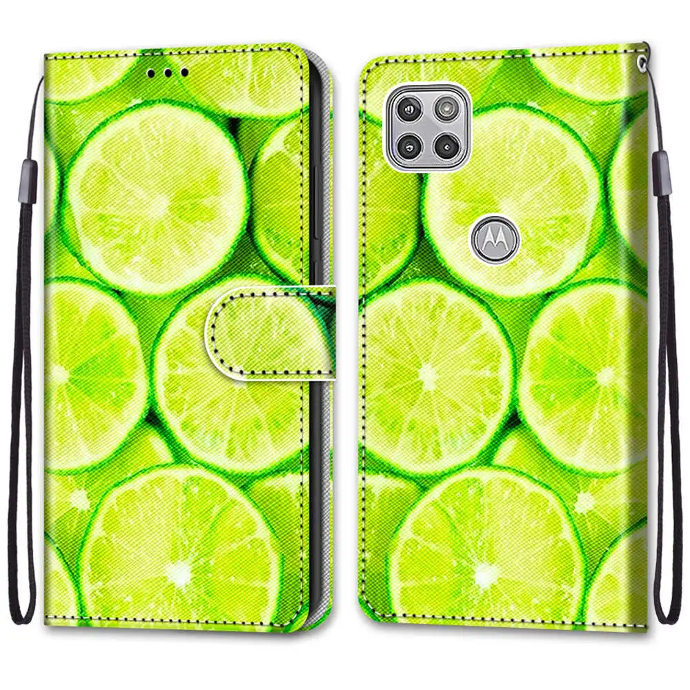 flower phone case with card slot wallet flip stand cover for moto e6 play e6s e7 plus g 5g plus one 5g g8 power g9 play capa free global shipping