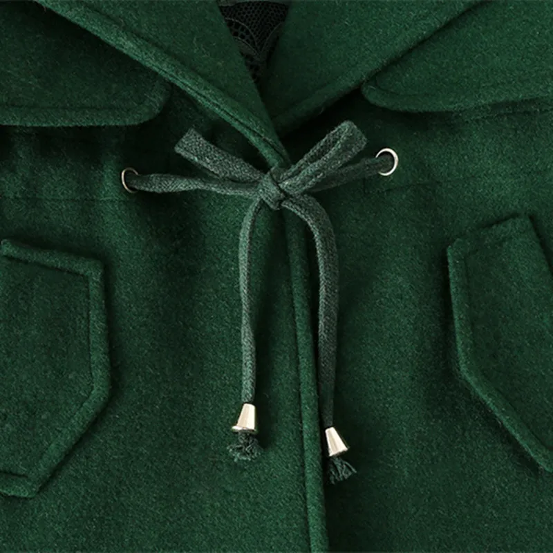 2019 зимнее длинное шерстяное пальто для маленьких девочек детская модная плотная