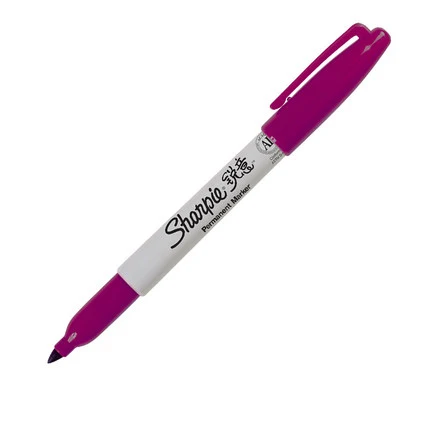 8 шт./лот,, Sanford Sharpie, экологически чистые перманентные маркеры, 8 цветов, набор, маркер для рисования - Цвет: Фиолетовый